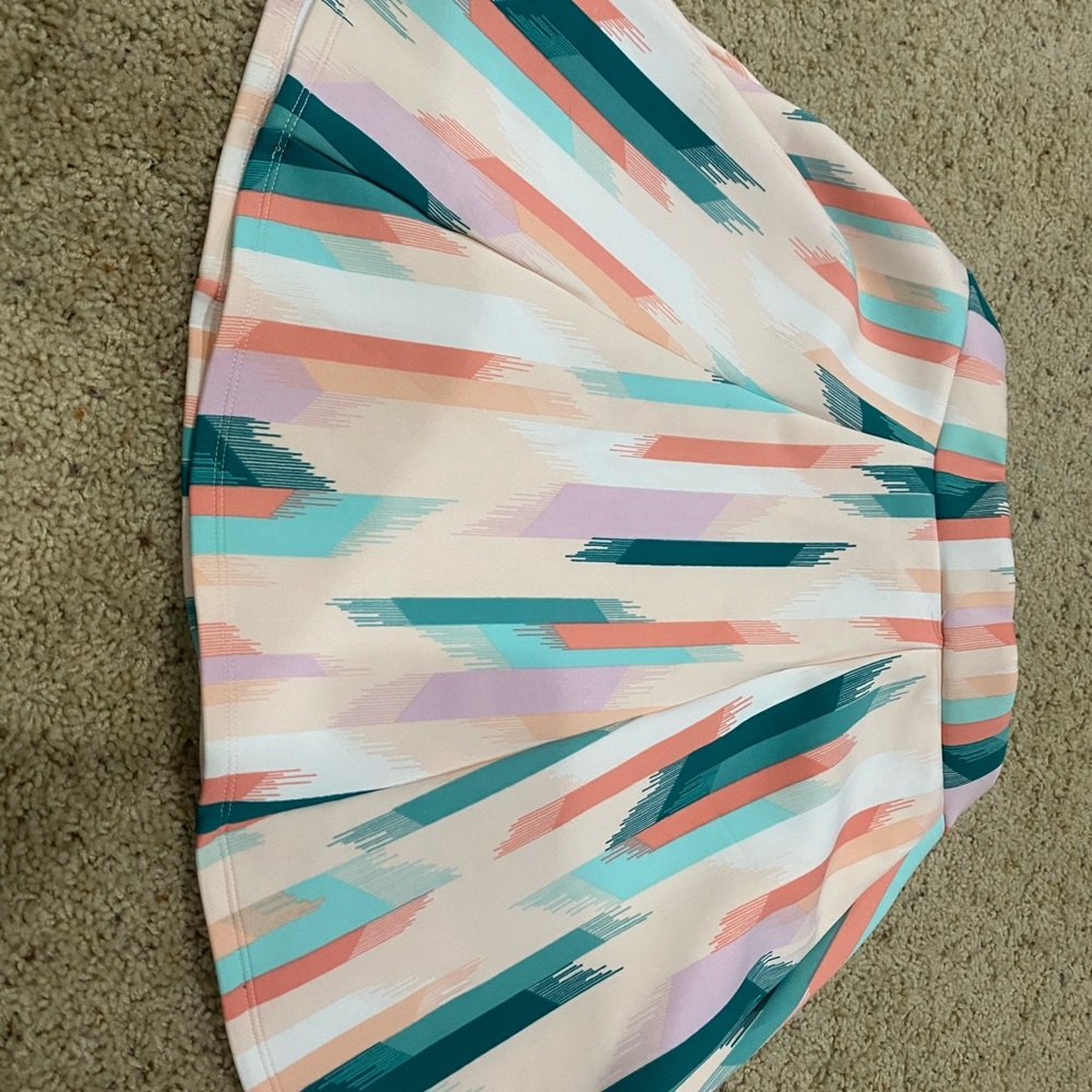Decree Pastel Aztec Skater Skirt M Stretch Flare Festival - Picture 5 of 5